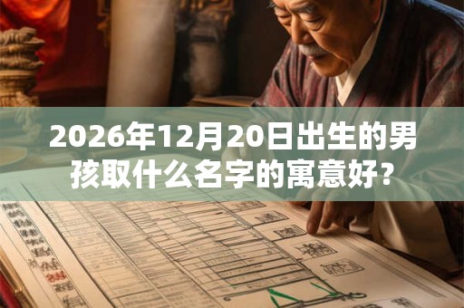 2026年12月20日出生的男孩取什么名字的寓意好? 2026年12月20日出生的男孩取什么名字的寓意好?