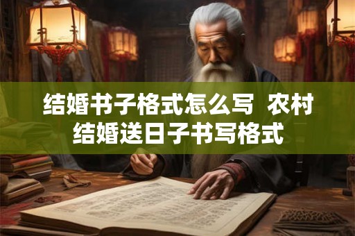 结婚书子格式怎么写  农村结婚送日子书写格式