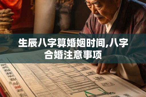 生辰八字算婚姻时间,八字合婚注意事项