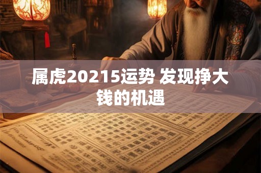 属虎20215运势 发现挣大钱的机遇
