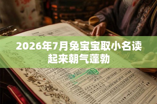 2026年7月兔宝宝取小名读起来朝气蓬勃