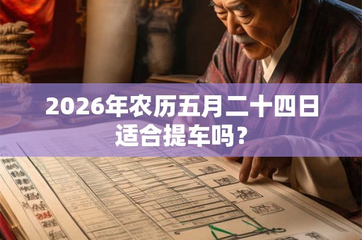 2026年农历五月二十四日适合提车吗？