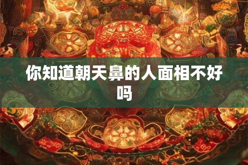 你知道朝天鼻的人面相不好吗 你知道朝天鼻的人面相不好吗