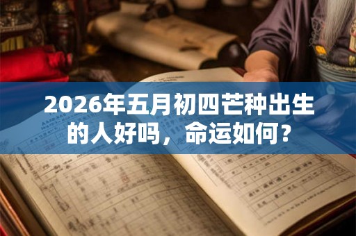 2026年五月初四芒种出生的人好吗，命运如何？