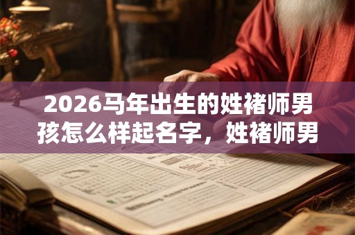 2026马年出生的姓褚师男孩怎么样起名字，姓褚师男孩好名推荐