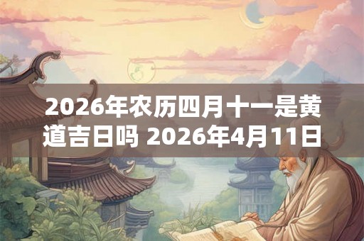 2026年农历四月十一是黄道吉日吗 2026年4月11日是黄道吉日吗 2026年农历四月十一是黄道吉日吗 2026年4月11日是黄道吉日吗