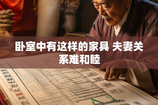 卧室中有这样的家具 夫妻关系难和睦