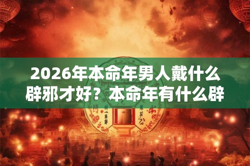2026年本命年男人戴什么辟邪才好?本命年有什么辟邪方法? 2026年本命年男人戴什么辟邪才好?本命年有什么辟邪方法?