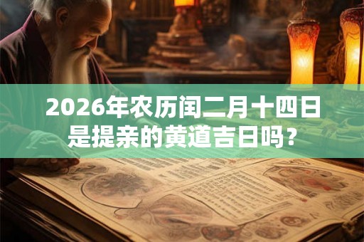 2026年农历闰二月十四日是提亲的黄道吉日吗？