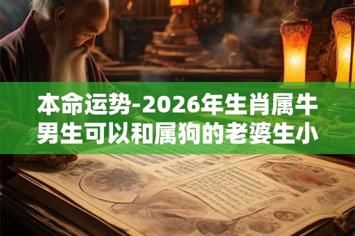 本命运势-2026年生肖属牛男生可以和属狗的老婆生小孩子吗 本命运势-2026年生肖属牛男生可以和属狗的老婆生小孩子吗