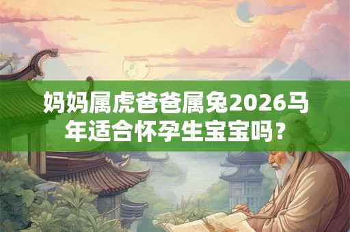 妈妈属虎爸爸属兔2026马年适合怀孕生宝宝吗？