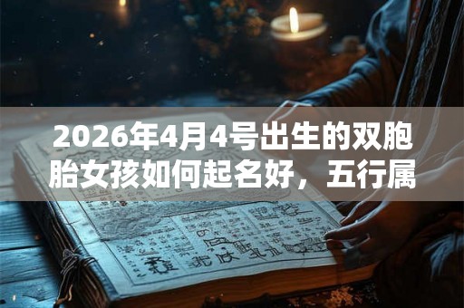 2026年4月4号出生的双胞胎女孩如何起名好,五行属什么? 2026年4月4号出生的双胞胎女孩如何起名好,五行属什么?