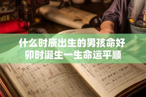 什么时辰出生的男孩命好 卯时诞生一生命运平顺