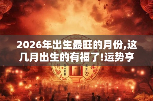 2026年出生最旺的月份,这几月出生的有福了!运势亨通财源滚滚