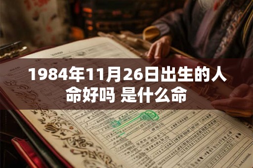1984年11月26日出生的人命好吗 是什么命