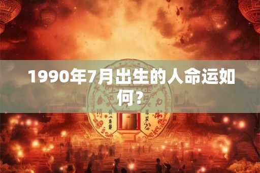 1990年7月出生的人命运如何？