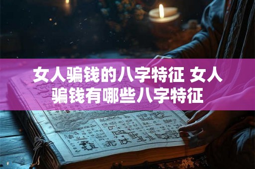 女人骗钱的八字特征 女人骗钱有哪些八字特征 女人骗钱的八字特征 女人骗钱有哪些八字特征