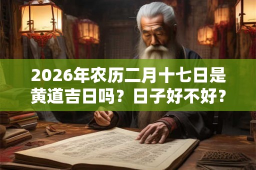 2026年农历二月十七日是黄道吉日吗?日子好不好? 2026年农历二月十七日是黄道吉日吗?日子好不好?