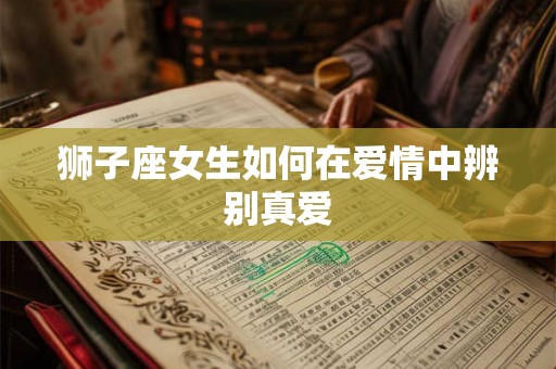 狮子座女生如何在爱情中辨别真爱