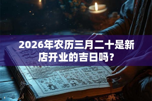 2026年农历三月二十是新店开业的吉日吗? 2026年农历三月二十是新店开业的吉日吗?