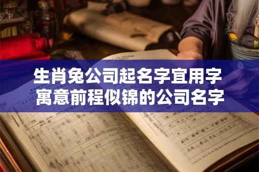 生肖兔公司起名字宜用字 寓意前程似锦的公司名字