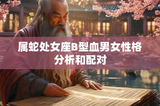 属蛇处女座B型血男女性格分析和配对 属蛇处女座B型血男女性格分析和配对