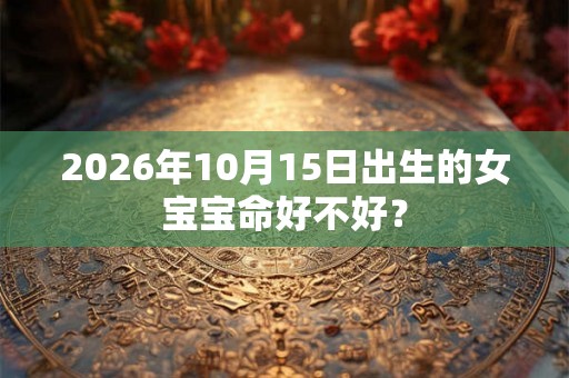 2026年10月15日出生的女宝宝命好不好？
