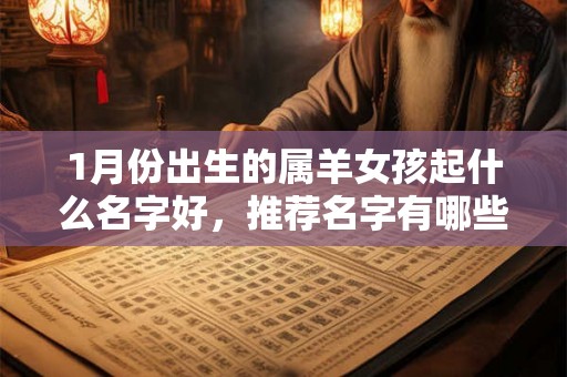 1月份出生的属羊女孩起什么名字好，推荐名字有哪些