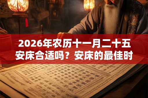 2026年农历十一月二十五安床合适吗？安床的最佳时间？
