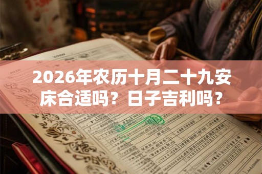 2026年农历十月二十九安床合适吗？日子吉利吗？