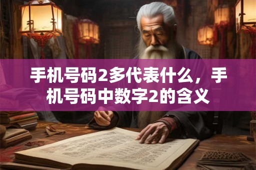 手机号码2多代表什么,手机号码中数字2的含义 手机号码2多代表什么,手机号码中数字2的含义