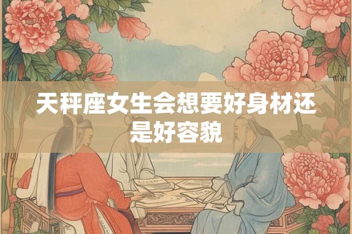 天秤座女生会想要好身材还是好容貌