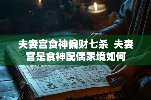 夫妻宫食神偏财七杀  夫妻宫是食神配偶家境如何