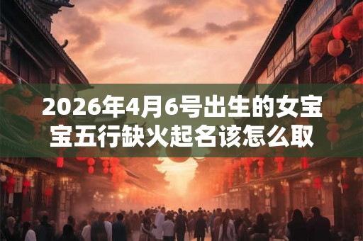 2026年4月6号出生的女宝宝五行缺火起名该怎么取
