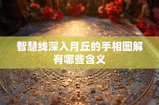智慧线深入月丘的手相图解有哪些含义 智慧线深入月丘的手相图解有哪些含义