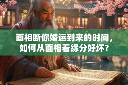 面相断你婚运到来的时间，如何从面相看缘分好坏？