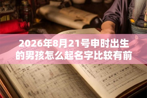 2026年8月21号申时出生的男孩怎么起名字比较有前途