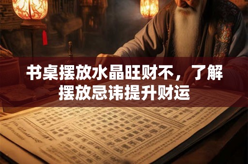 书桌摆放水晶旺财不，了解摆放忌讳提升财运