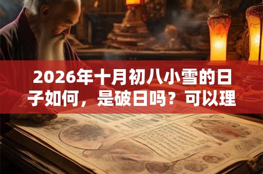 2026年十月初八小雪的日子如何，是破日吗？可以理发剪头发吗？