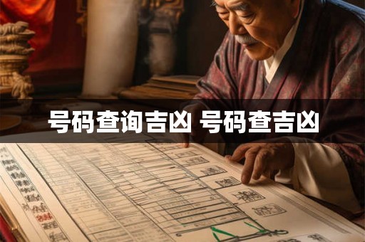 号码查询吉凶 号码查吉凶