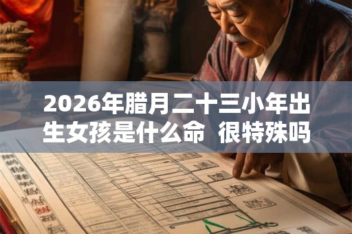 2026年腊月二十三小年出生女孩是什么命  很特殊吗