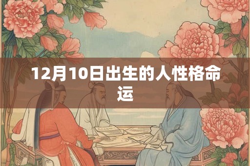 12月10日出生的人性格命运