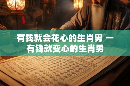 有钱就会花心的生肖男 一有钱就变心的生肖男