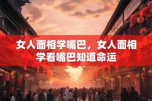 女人面相学嘴巴,女人面相学看嘴巴知道命运 女人面相学嘴巴,女人面相学看嘴巴知道命运