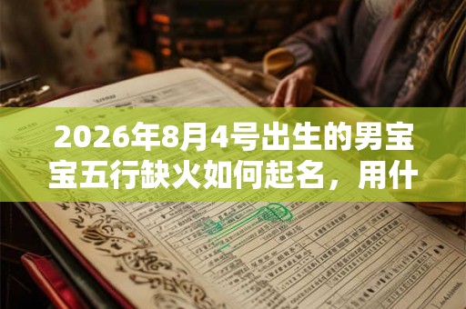 2026年8月4号出生的男宝宝五行缺火如何起名,用什么字好 2026年8月4号出生的男宝宝五行缺火如何起名,用什么字好