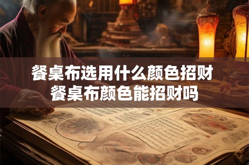餐桌布选用什么颜色招财 餐桌布颜色能招财吗