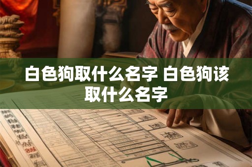 白色狗取什么名字 白色狗该取什么名字