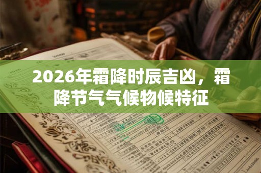 2026年霜降时辰吉凶，霜降节气气候物候特征