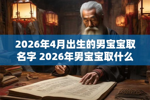 2026年4月出生的男宝宝取名字 2026年男宝宝取什么名字