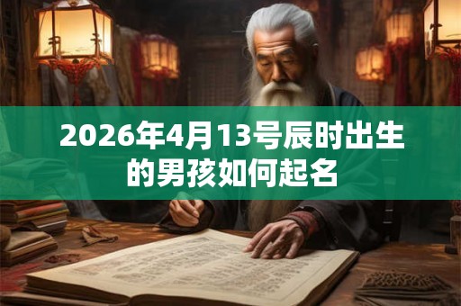2026年4月13号辰时出生的男孩如何起名